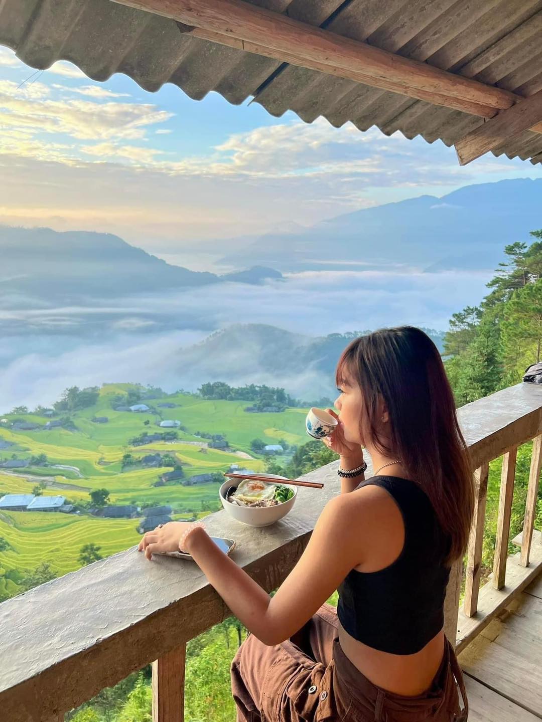 Homestay giá rẻ 'view triệu đô' vào mùa lúa chín Hoàng Su Phì - 12